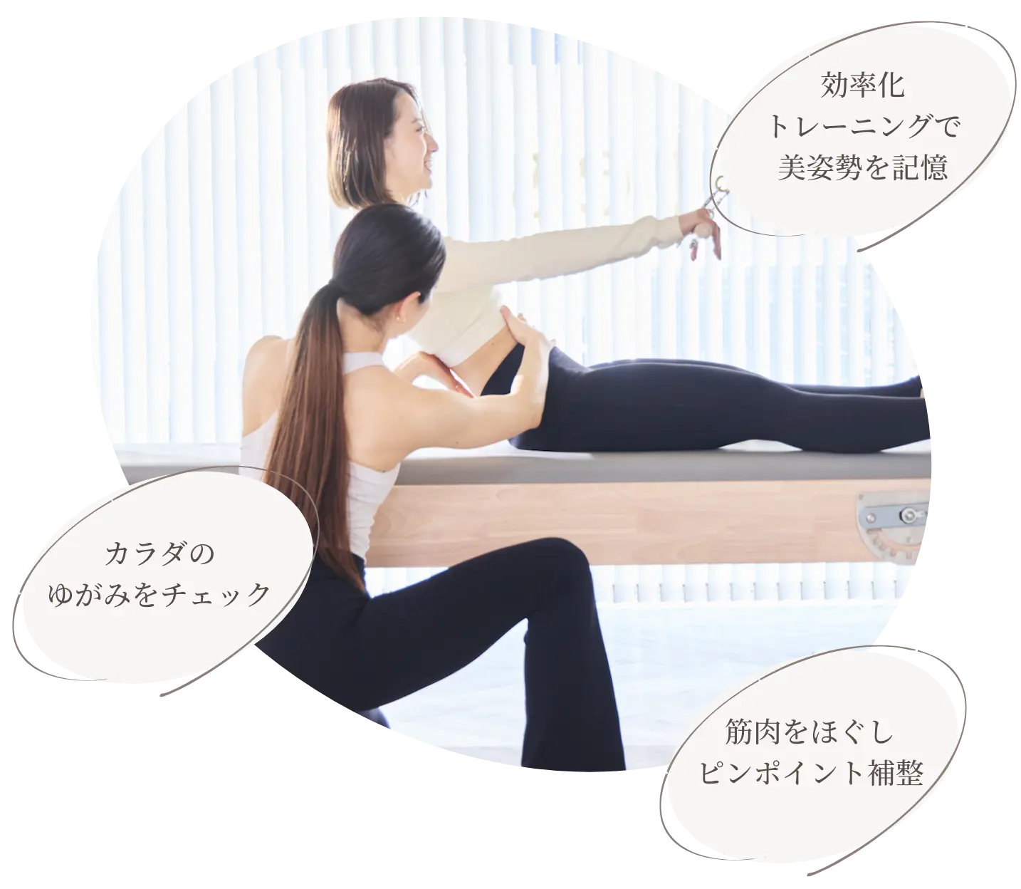 ラピラティスのレッスンイメージ